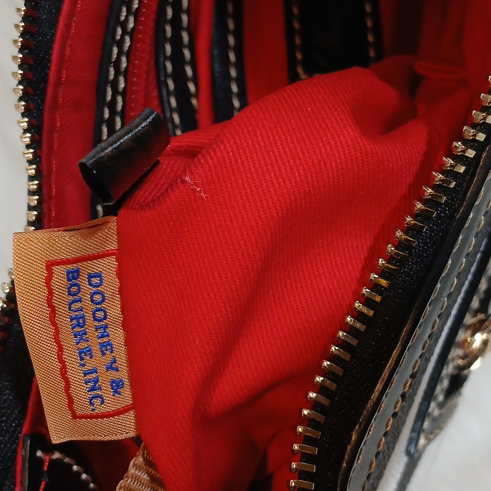 Dooney & Bourke Zebra Stripe Hobo/ Shoulder Bag - Picture 7 of 11